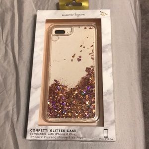 Nanette Lepore confetti glitter iPhone case